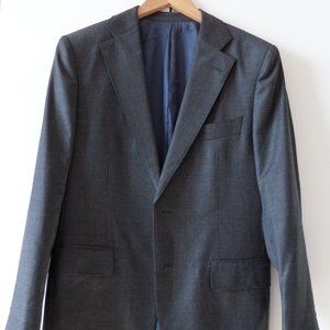 EUC SuitSupply Lazio VBC Super 110s Pure Wool Gray Blazer Sport Coat Size 40